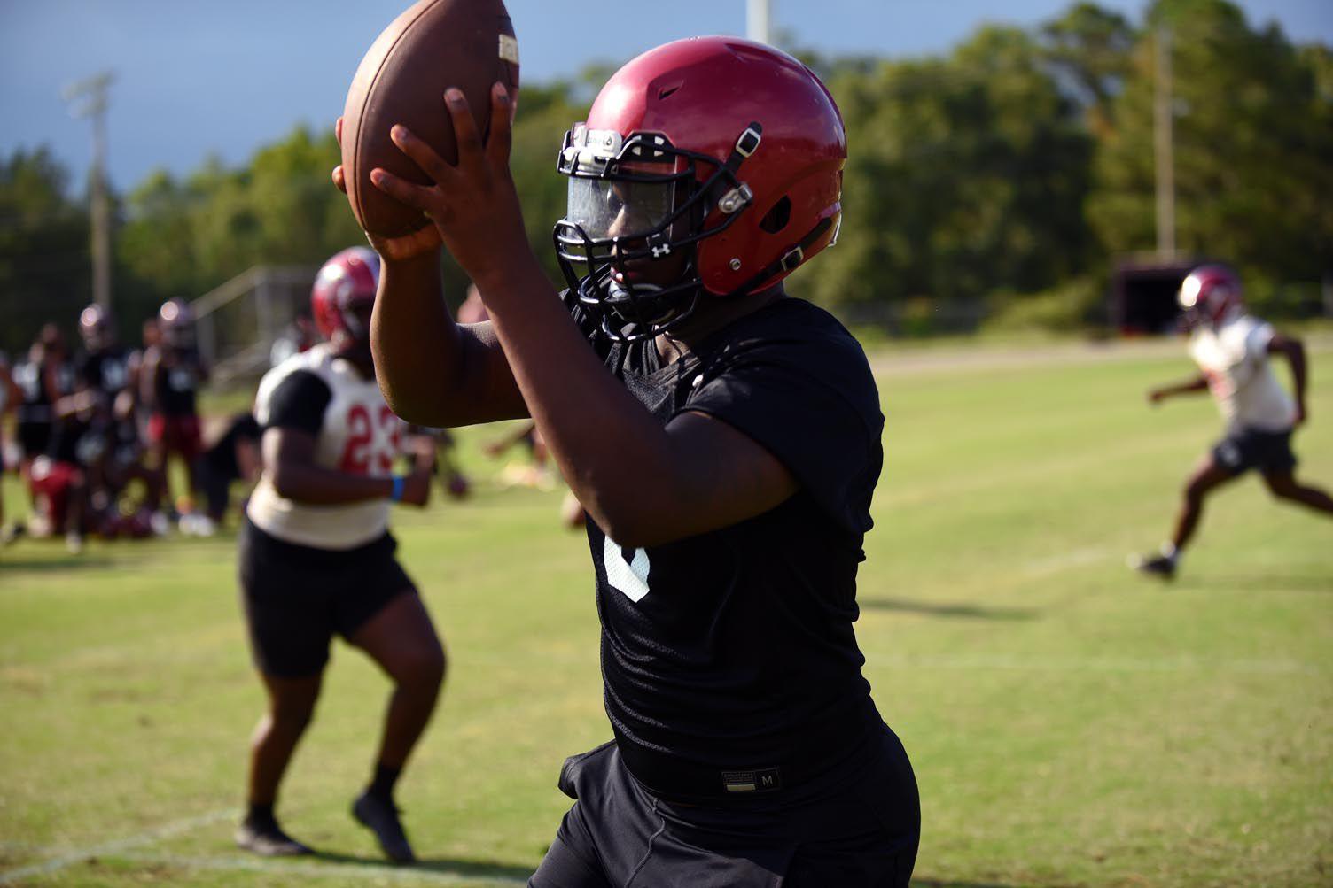 Dothan High Wolves begin football practice